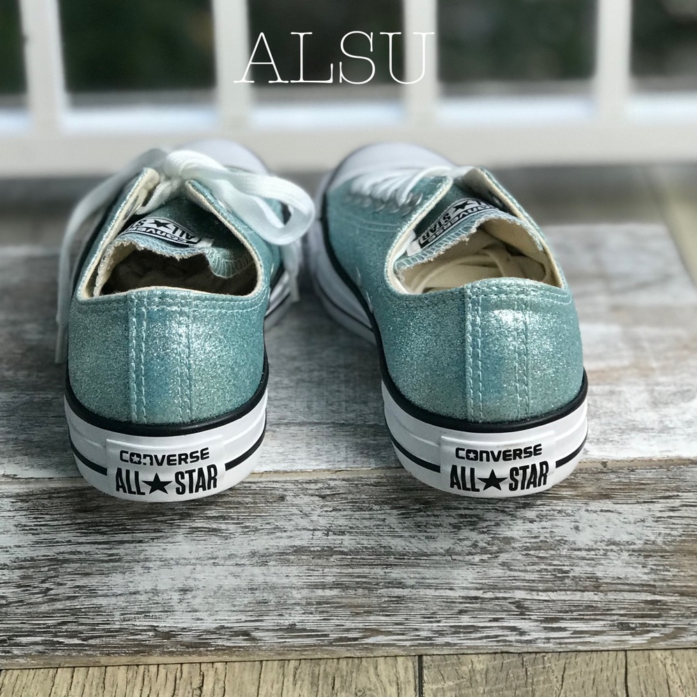 Converse Adult Vulc Ctas OX Glitter Light Blue W - Picture 4 of 7